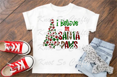 i belive in santa paws - christmas <3419>