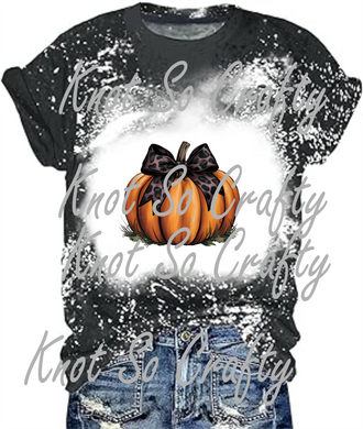 black bow pumpkin - 5074