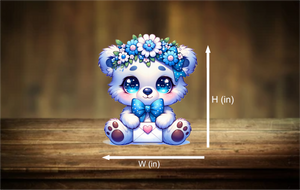 flower polar bear - DTFD16