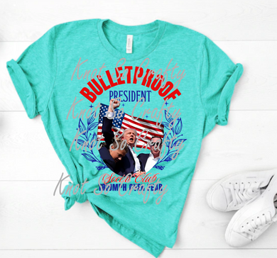 trump bulletproof  social club- SHIRT